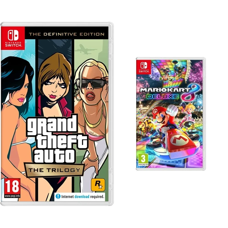 Grand Theft Auto: The Trilogy – The Definitive Edition (Nintendo Switch) & Mario Kart 8 Deluxe ( Switch)