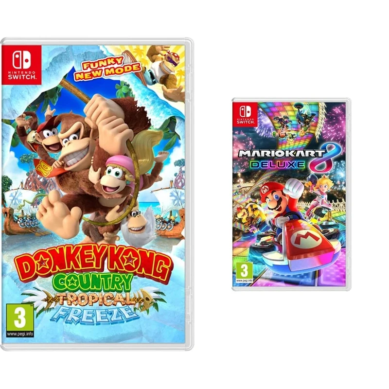 Donkey Kong Country: Tropical Freeze (Nintendo Switch) & Mario Kart 8 Deluxe ( Switch)