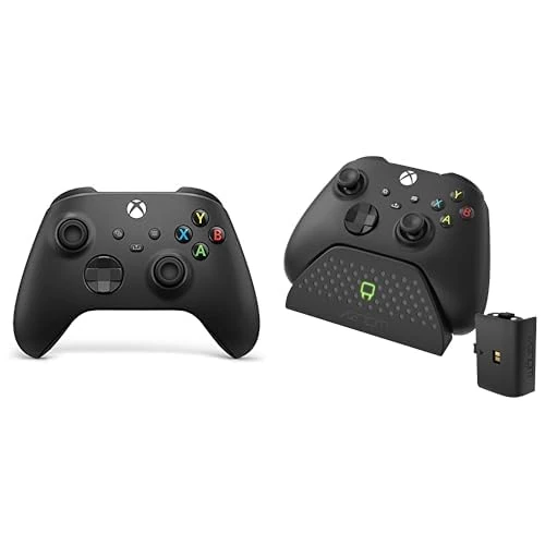 Xbox Wireless Controller Carbon Black with Venom Charging Dock
