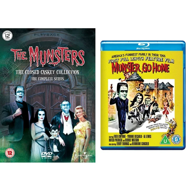 The Munsters: The Closed Casket Collection - The Complete Series [DVD] & Munster Go Home [Blu-ray]