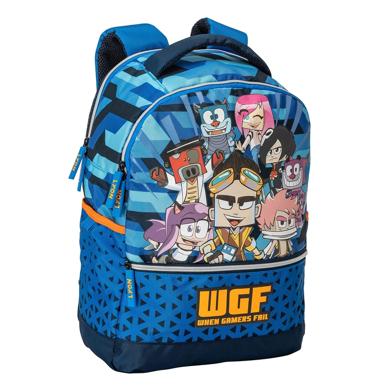 fcp Varzi Stationery Selection Lyon School Backpack 2 Compartments, multicolour, 34x43hx23, Casual - Image 1