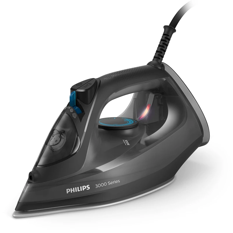 Philips 3000 Series Steam Iron — 2600W, 40 g/min + 200 g boost, Ceramic soleplate, 300 ml — DST3041/89