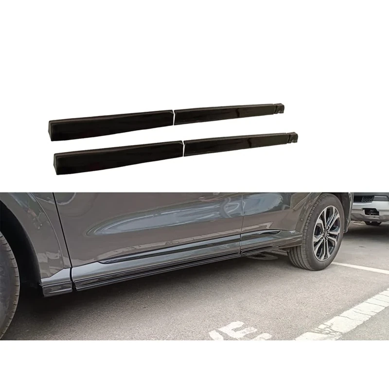 Motordrome Set side skirts compatible with Ford Puma ST-Line 2019- (ABS Glossy black)