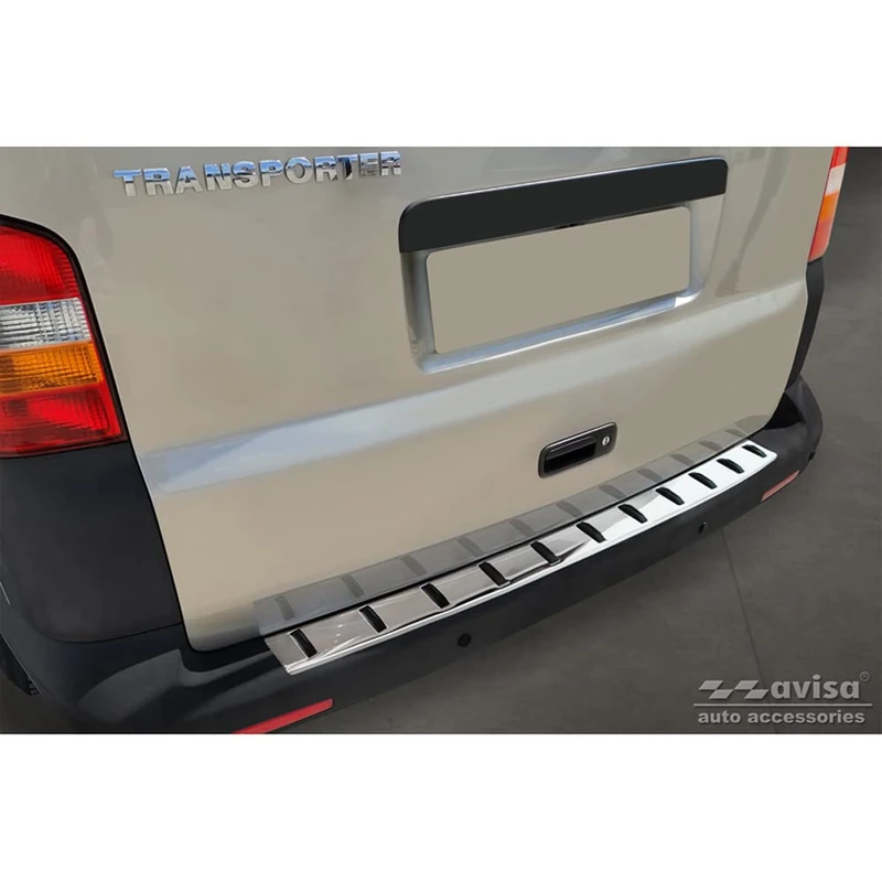 Avisa Stainless Steel Rear bumper protector compatible with Volkswagen Transporter T5 2003-2015 incl. Multivan/Caravelle 'STRONG EDITION'