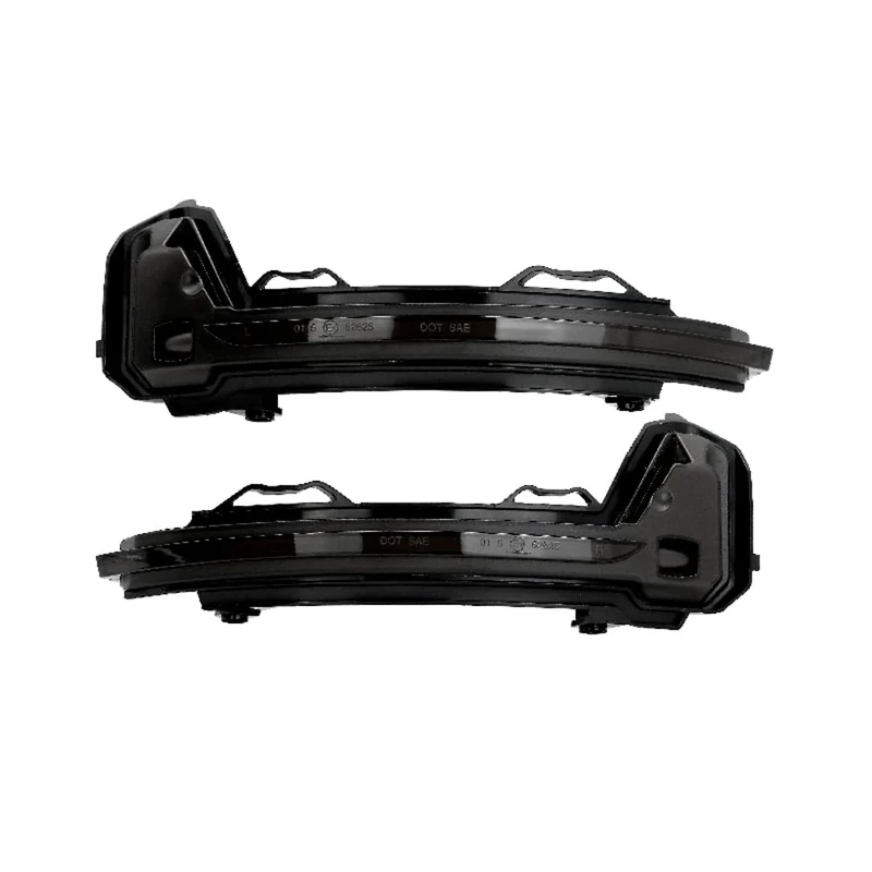 AutoStyle Set LED Side-Mirror Indicators compatible with Volkswagen Tiguan II 2016- & Tiguan Allspace 2017- - Smoke - incl. Dynamic Running Light