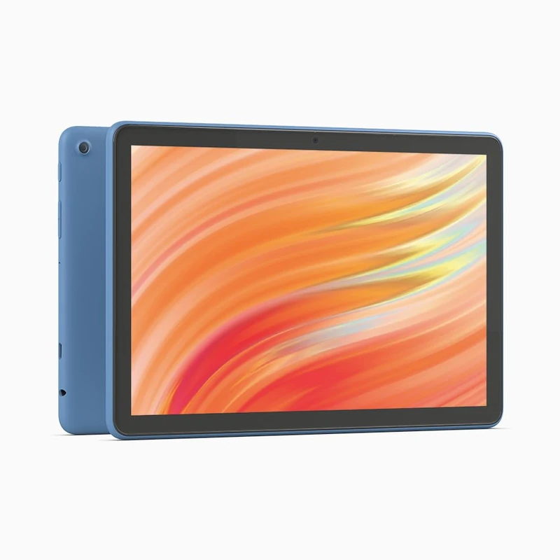 Certified Refurbished Amazon Fire HD 10 tablet, 10.1" vibrant Full HD screen, octa-core processor, 3 GB RAM, up to 13-h battery life, latest model (2023 release), 32 GB, Ocean, with adverts