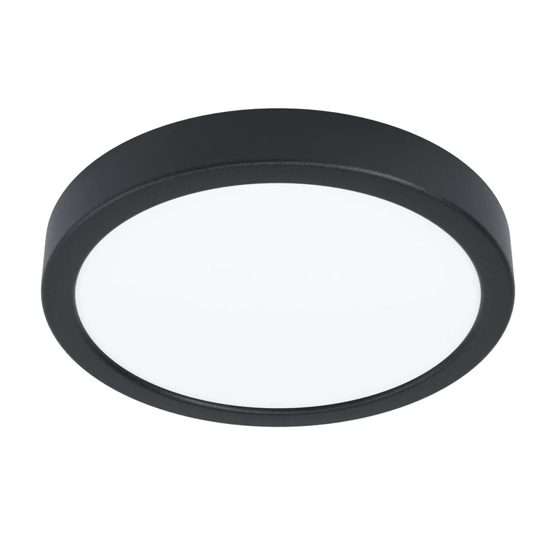 Eglo LED Outdoor Ceiling Light Argolis 2, outsode lamp for Wall and Ceiling, Porch Lighting Made of Metal in Black and Plastic in White, Warm White, IP44, ⌀ 28.5 cm