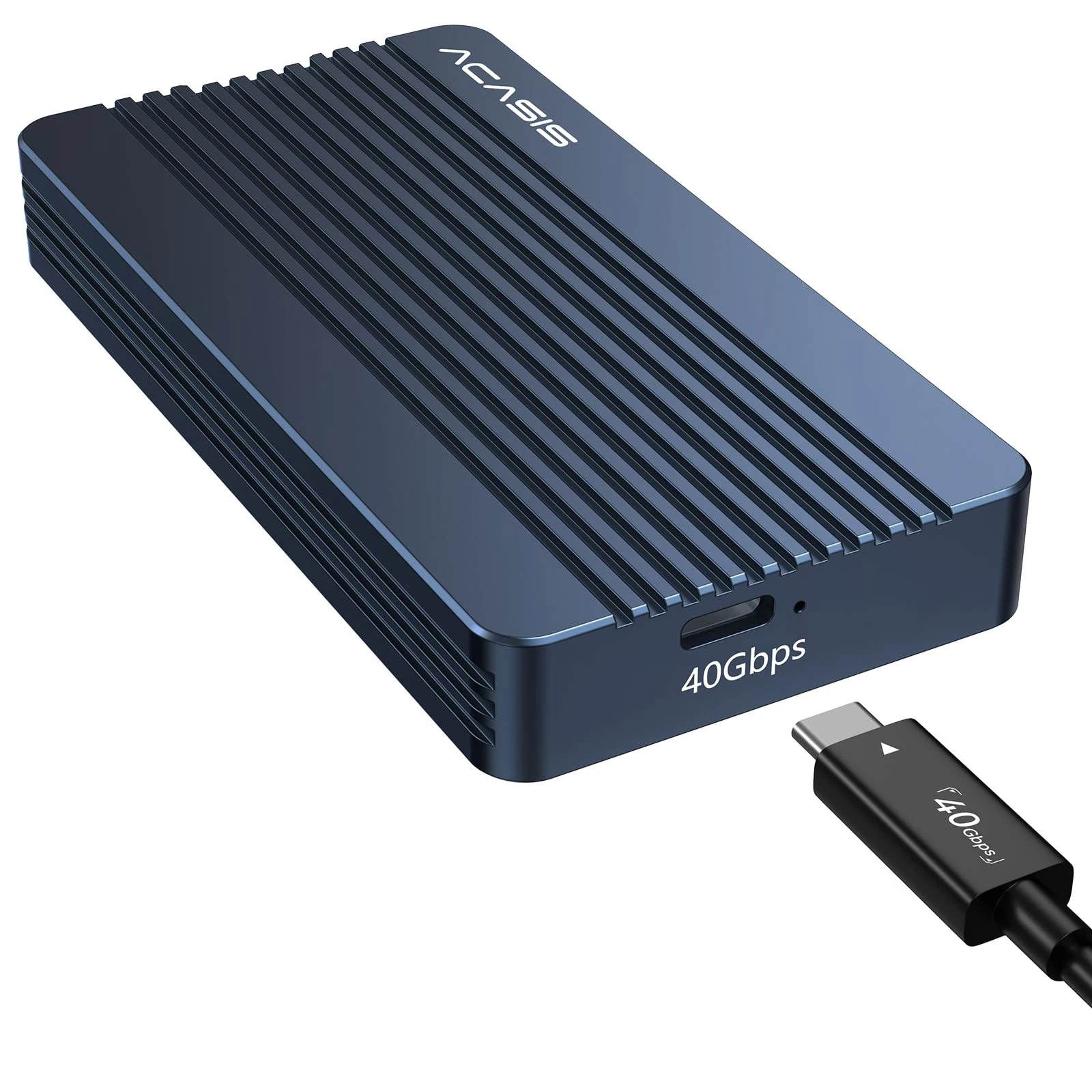 ACASIS 40Gbps M.2 NVMe SSD Enclosure, Nvme Enclosure Support Size 2230 2242 2260 2280 M&B+M-Key,M.2 enclosure Compatible with USB4,Type-C Aluminum SSD Case Up to 2700MB/s