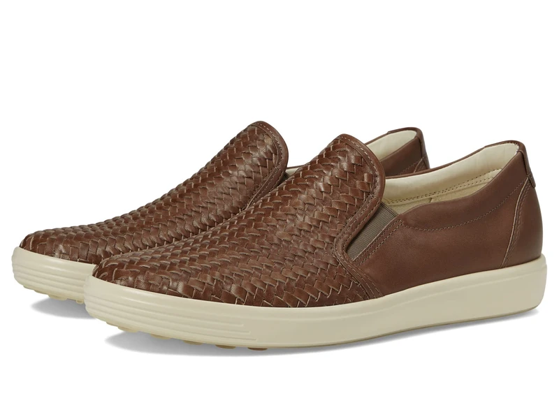 ECCO Women's Soft 7 Woven Slip-on 2.0 Sneaker - Taupe