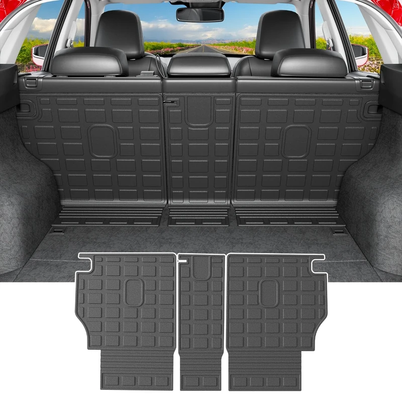 powoq Fit 2017-2022 Mazda CX-5 Cargo Liner Car Trunk Mat TPE Back Seat Protector for 2017 2018 2019 2020 2021 2022 Mazda CX-5 Accessories (Rear Backrest Mat)