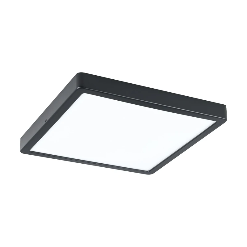 Eglo LED Outdoor Ceiling Light Argolis 2, Outside Light for Wall and Ceiling, Porch Lighting Made of Black Metal and White Plastic, Exterior lamp Warm White, IP44, 28.5 cm