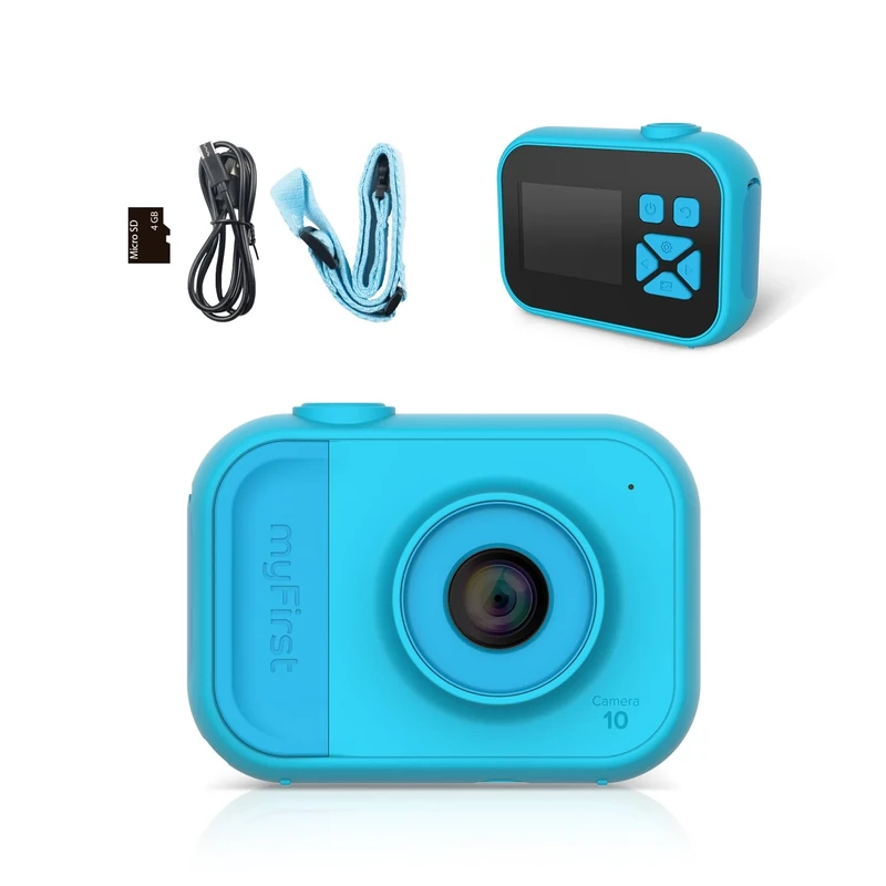 MyFirst Camera 10-5MP Camera for Boys and Girls with Full HD Video, Card Reader and Tripod Adapter (Blue)