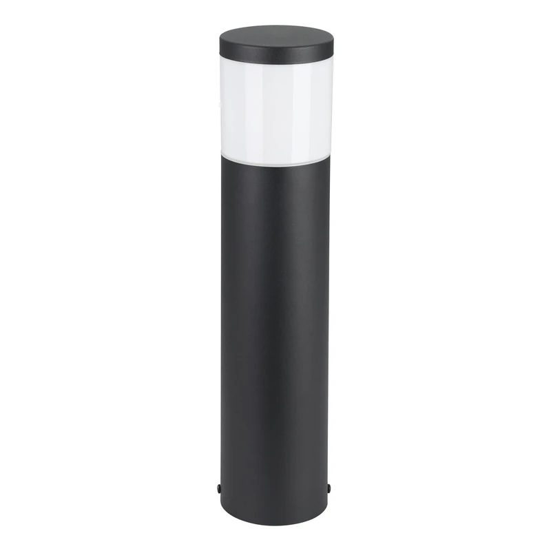 Eglo Connect.z LED Outdoor lamp Post Basalgo-z, Smart Home Bollard Light, app and Alexa Voice Control, Made of Stainless Steel in Black, IP44, 45 m, Warm White-Cold White, RGB