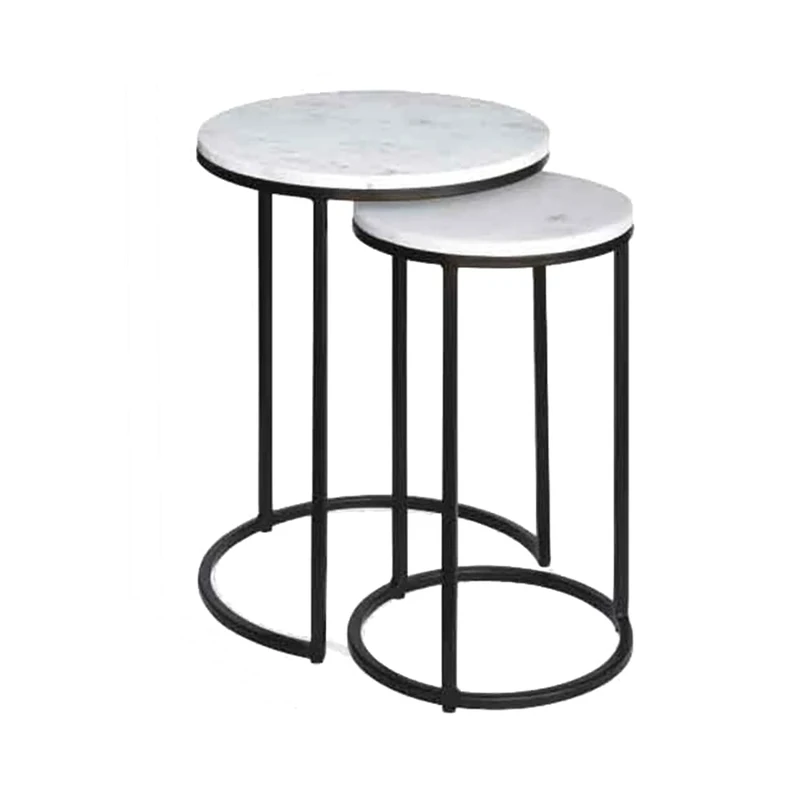ASPECT Nesting Tables, Metal, 40 Dia x 55(H) cm
