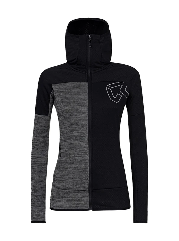 Rock Experience REWC02301 KOBRA HOODIE FZ Sweatshirt Men's 0208(CAVIAR)+O014(GREY MELANGE) M