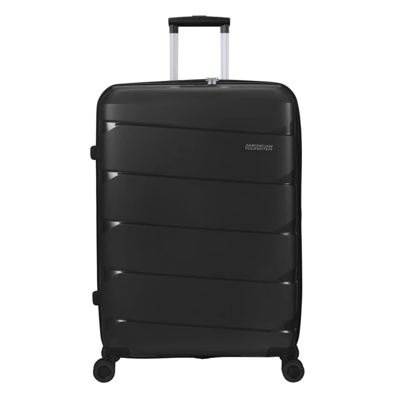 American Tourister Air Move Suitcase with 4 Wheels 75 cm L, Black (Black), L (75 cm - 93 L), Case - Image 1