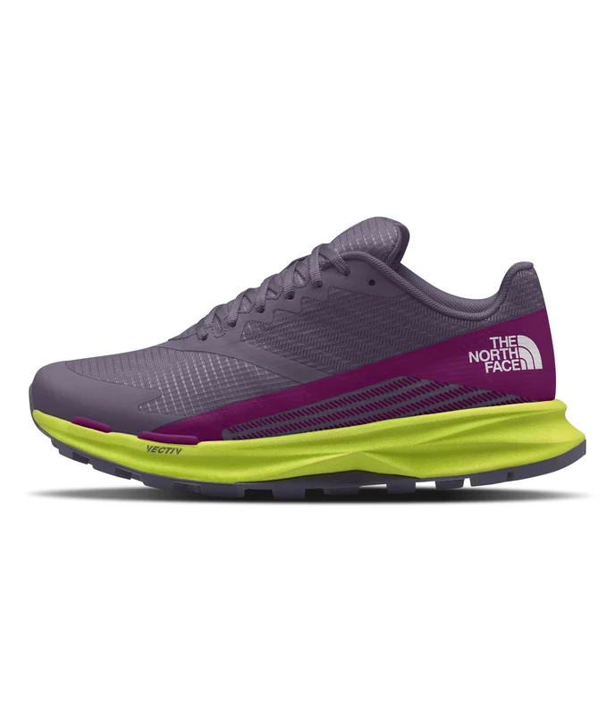 THE NORTH FACE Women's Vectiv Levitum Sneaker, Lunar Slate LED Yellow, 6.5 UK