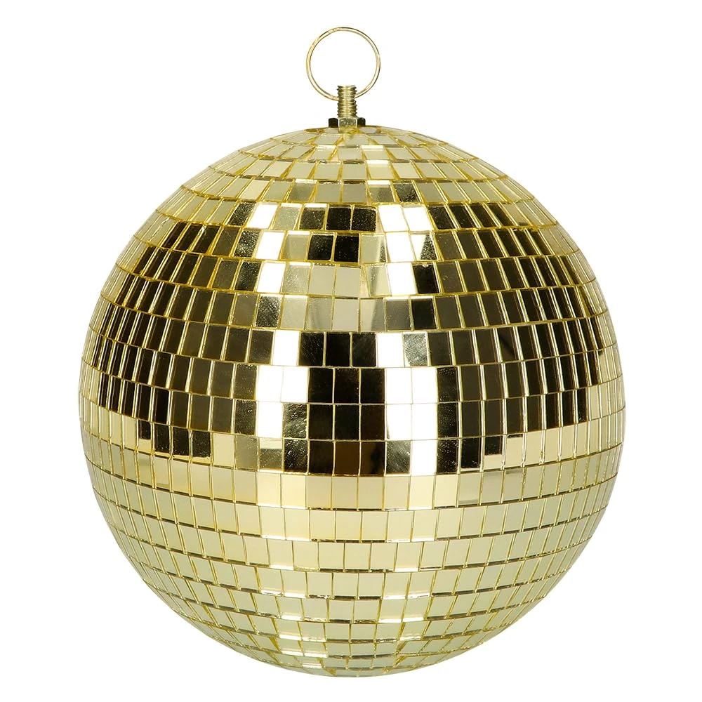 Boland - Shiny Disco Ball Diameter Approximately 20 cm Disco Fever Party Decoration Hanging Decoration for Party or New Year's Eve (Gold)