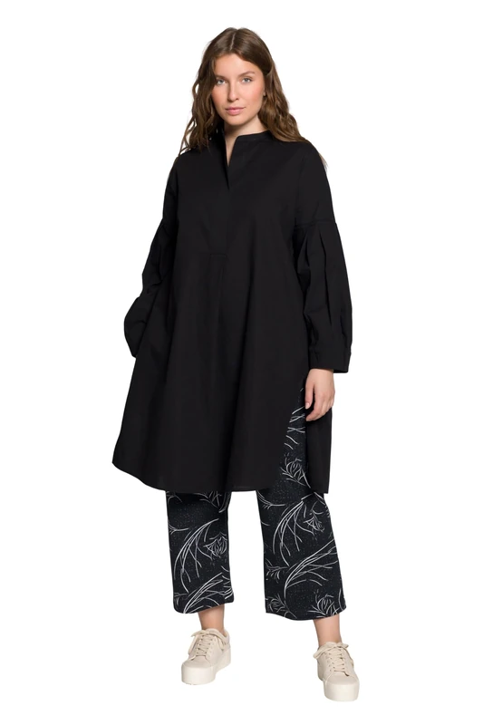 Ulla Popken Women's Dummy Blouses, Black, 28-30