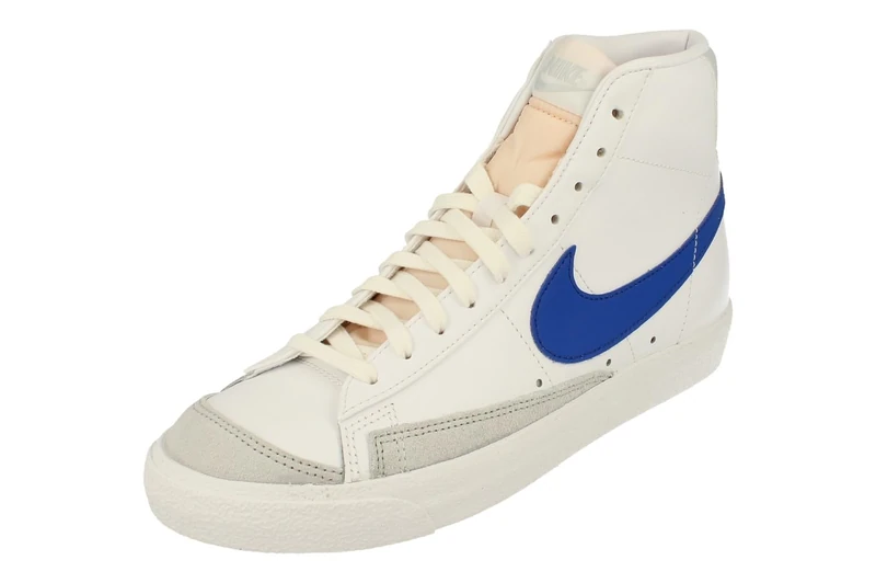 NIKE BQ6806-124 Blazer MID '77 VNTG Men White/Game Royal-Pure Platinum UK 7