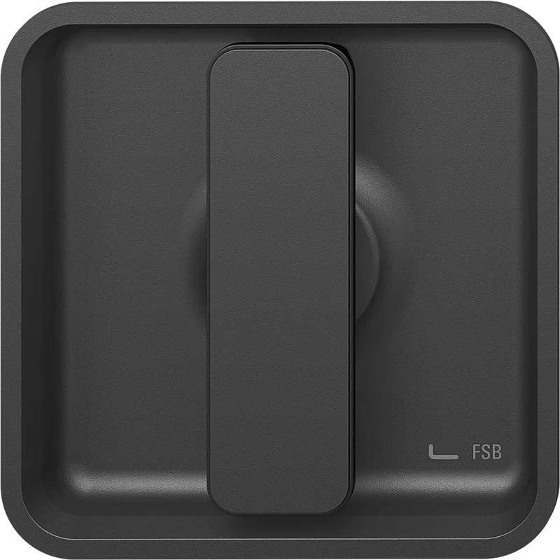 FSB 0 42 4263 0000 1117 Shell Handle Square for Sliding Doors with Fixed Handle Aluminium Matte Black Silver