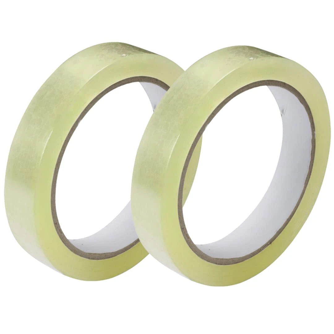 GTSE Cellotape, 24mm x 66m per roll, Gift Wrap Clear Tape for Christmas and Birthdays, Crafts, Packaging Sellotape, Parcel Tape, Compatible with Dispensers - 2 Rolls