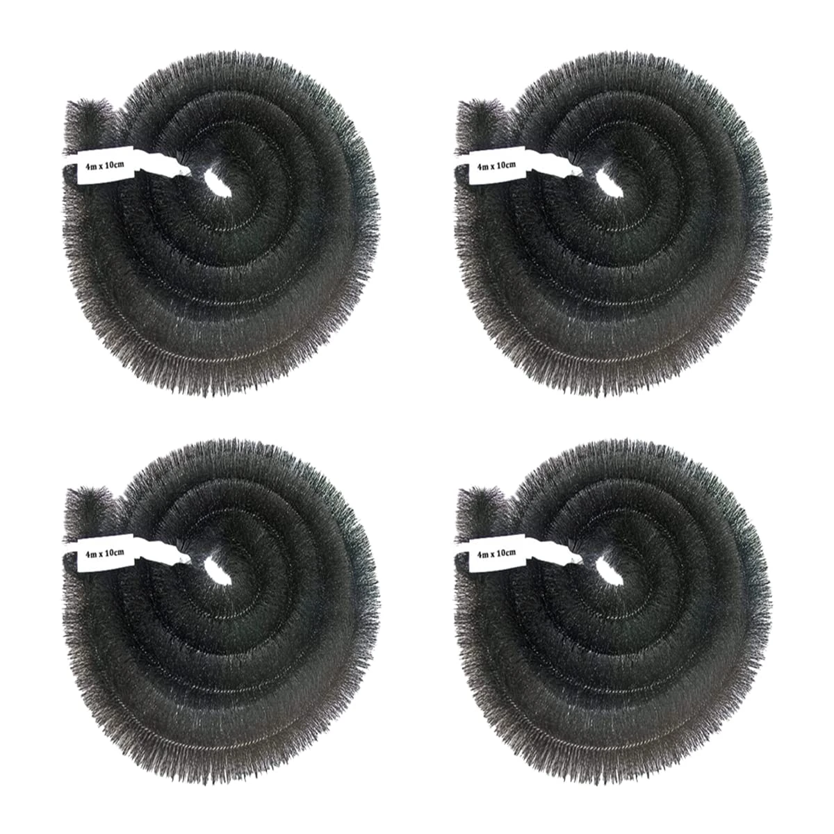 Fine Garden Gutter Brush 16 Meter x 100mm, DIY Gutter Cleaning Tools, Gutter Brush Leaf Guard with Stainless Steel Bristles, Gutter Leaf Guard to Keep Out Leaf and Moss Debris