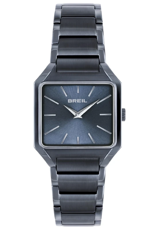 Breil Hatchet - The B Watch in Steel for Men and Women, Blue/Silver, One Size, Bracelet