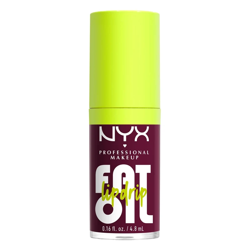 NYX Professional Makeup Lip Gloss, Fat Oil Lip Drip Clear Lip Gloss, Lip Oil, Up to 12 Hour Hydration, Non-Sticky Texture and High Shine Finish, Shade: Thats Chic