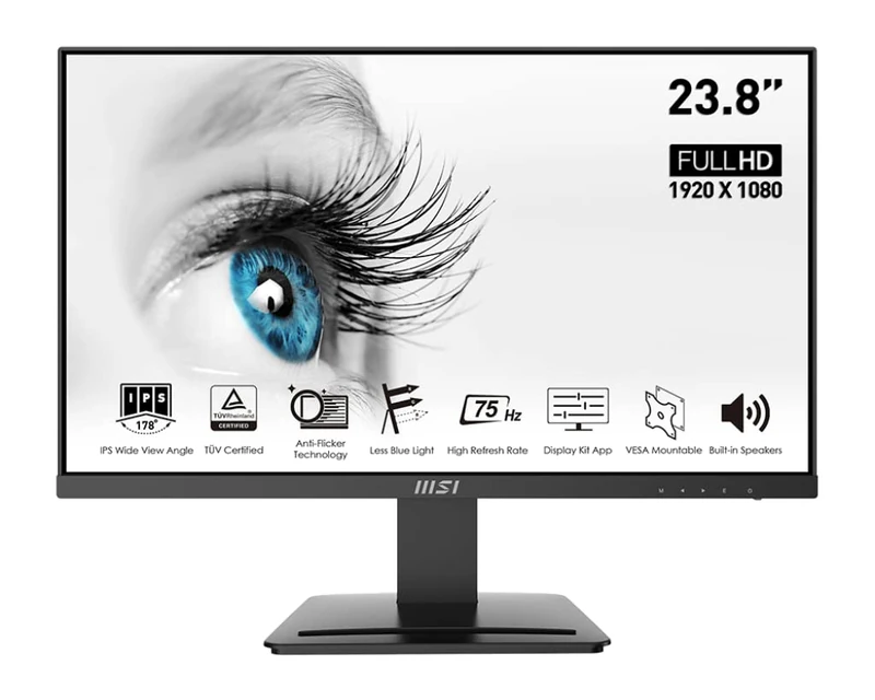 MSI TFT Monitor 60.96 cm (24 Inch) IPS FHD PRO MP243PDE HDMI/DP 4ms