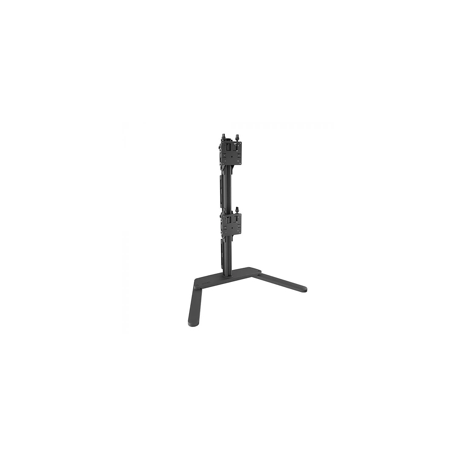 Atdec AWMS-2-BT75-FS-B Super Heavy Duty Dual Mount – for Deeply Curved ultrawide Monitors to 49” – Adjustable tilt, Height, Levelling – no Permanent Desk fixtures