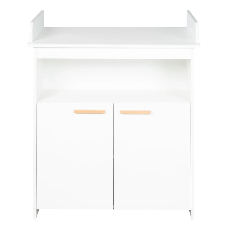 roba Changing Table 'Anton' in White, Including Changing Top, Changing Table with 2 Doors & 1 Shelf, Changing Height 90 cm