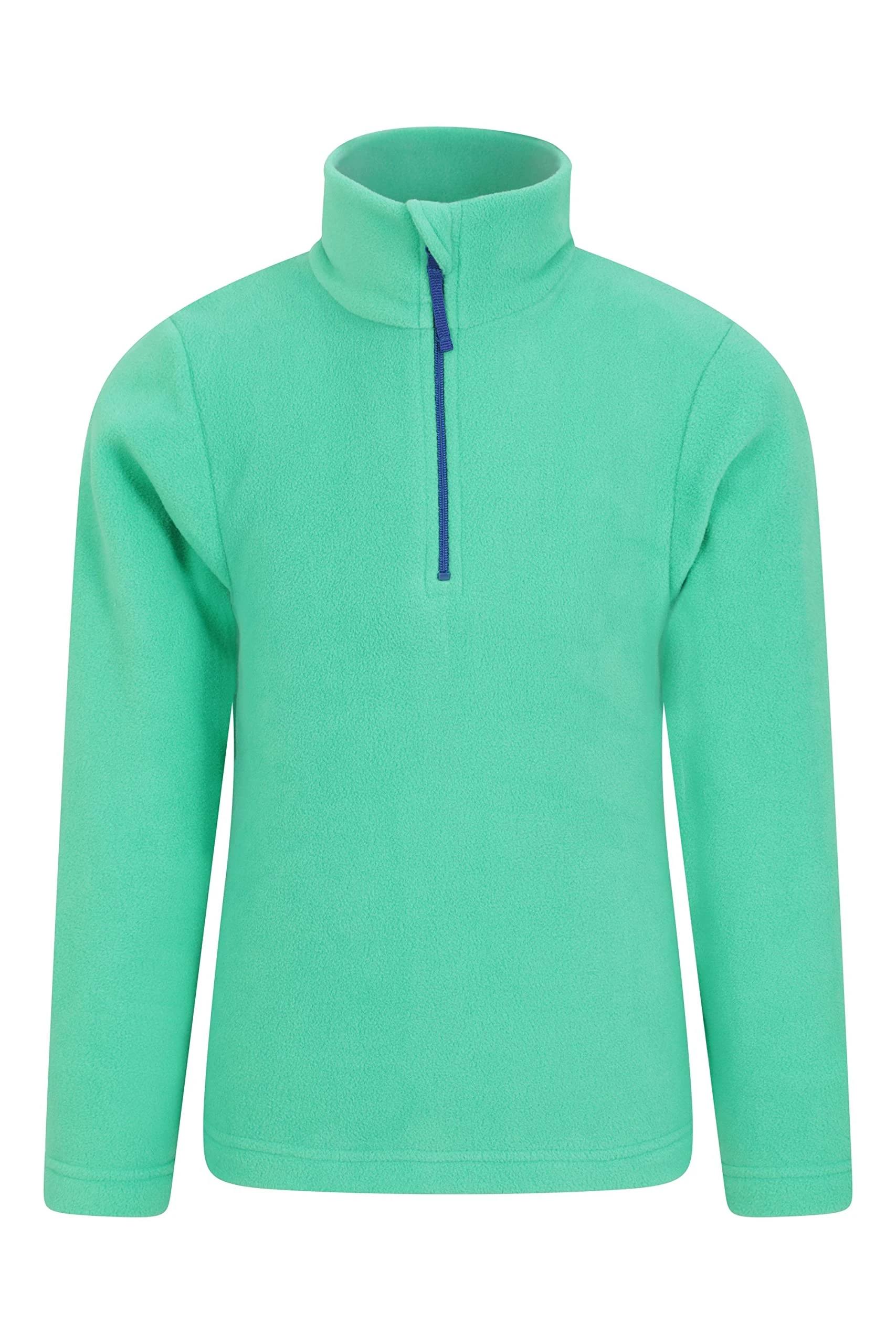 Mountain Warehouse Camber II Kids Half-Zip Fleece - Lightweight & Breathable Microfleece Sweatshirt, Boys & Girls - Autumn, Winter, Outdoors, Travel Dark Green Teen Size 13 Years