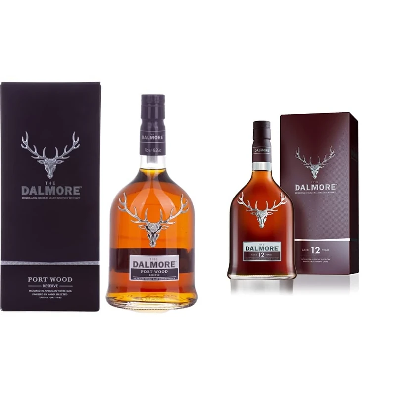 The Dalmore Port Wood Reserve Whisky, 70 cl & The Dalmore 12 Year Old Single Malt Whisky, 70cl