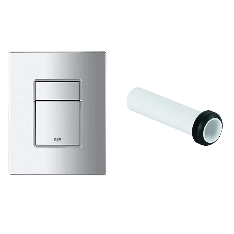 GROHE 38732000 | Skate Cosmopolitan WC Wall Plate & 37489000 | Extension for Concealed Cisterns
