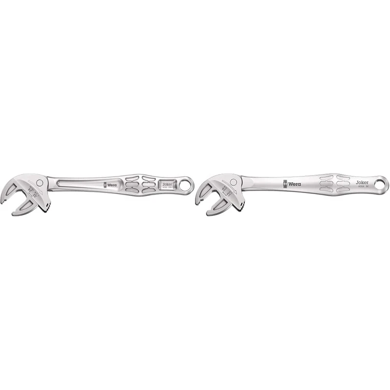 Wera '05020102001 6004 Joker XXL Self-Setting Spanner, 24-32 mm (15/16"-1 1/4") & '05020103001 6004 Joker M Self-Setting Spanner, 13-16 mm (1/2"-5/8“)