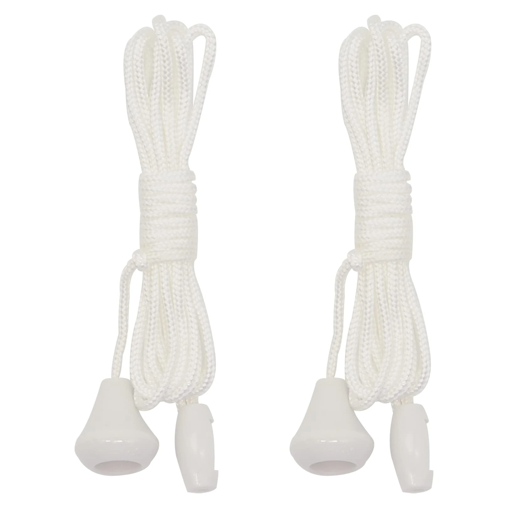 2pcs Replacement Cord Pull for Ceiling Switch,Nylon Pull Cord Light Switch Bathroom Light Pull Cord White Light Switch Pull Cord Light Cord Pull String for Ceiling Switches Bathroom Bedroom(1.5m)