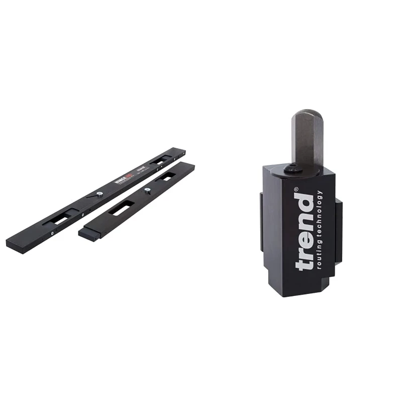 Trend H/JIG/A Two Piece Professional Hinge Jig Kit for Doors & Frames & C Corner Wood Chisel for Square Hinge and Lock Face Fitting, Black, 70mm