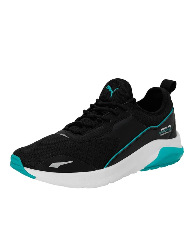 PUMA Baskets Noir Homme Mercedes Mapf1 Electron, Unisex Adult Trainers, Black/White, 9 UK