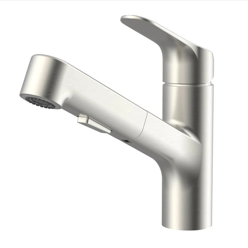 Lenz KOA 46040811 Kitchen Tap with Hand Shower Stainless Steel Look - Image 1