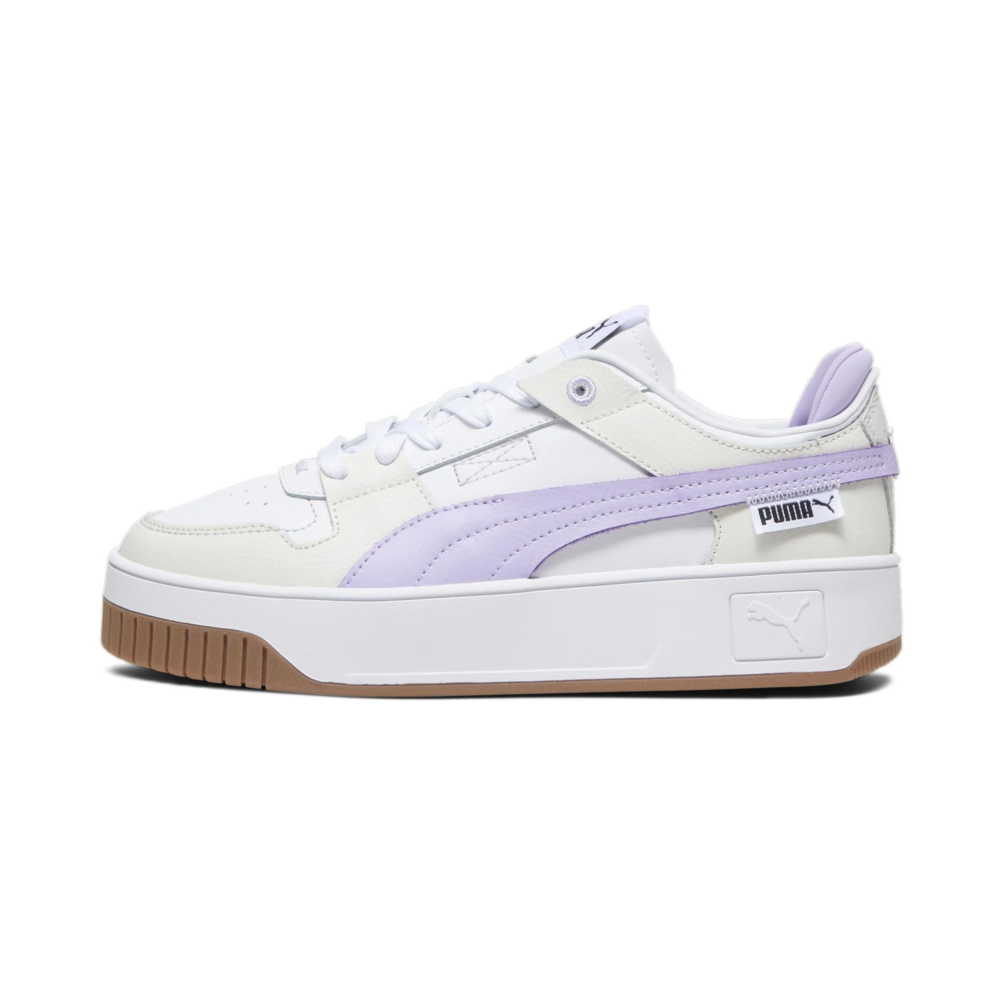 Puma Women Carina Street Vtg Sneakers, Puma White-Vivid Violet-Vapor Gray, 6.5 UK
