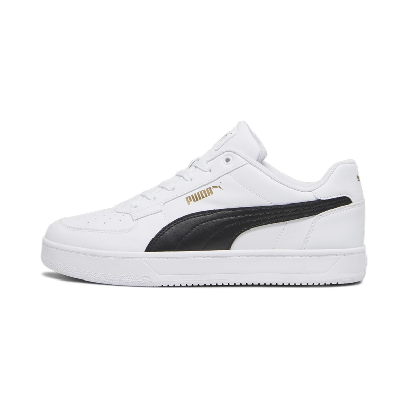 Puma Unisex Adults Puma Caven 2.0 Sneakers, Puma White-Puma Black-Gold, 7.5 UK
