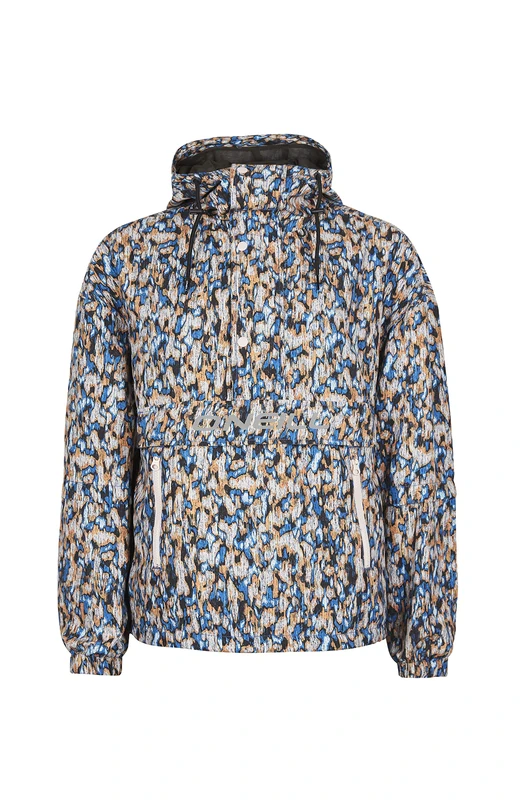 O'NEILL MODLR Anorak Jacket, 35092 Blue Minimal Camo, Regular for Women, 35092 Blue Minimal Camo, XS