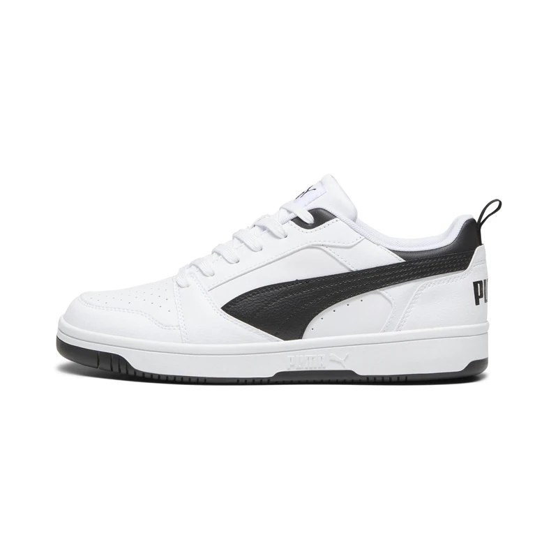 Puma Unisex Adults Rebound V6 Low Sneakers, Puma White-Puma Black-Puma Black, 7.5 UK
