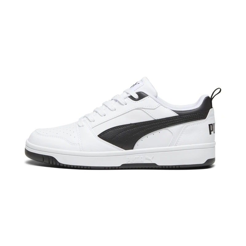 Puma Unisex Adults Rebound V6 Low Sneakers, Puma White-Puma Black-Puma Black, 6 UK