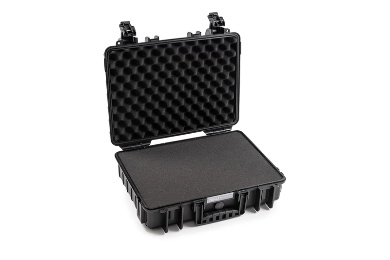 B&W International B&W Outdoor Transport Case - Type 5040 Black - with Cube Foam - Waterproof According to IP67 Certification, Dustproof, Shatterproof and Indestructible