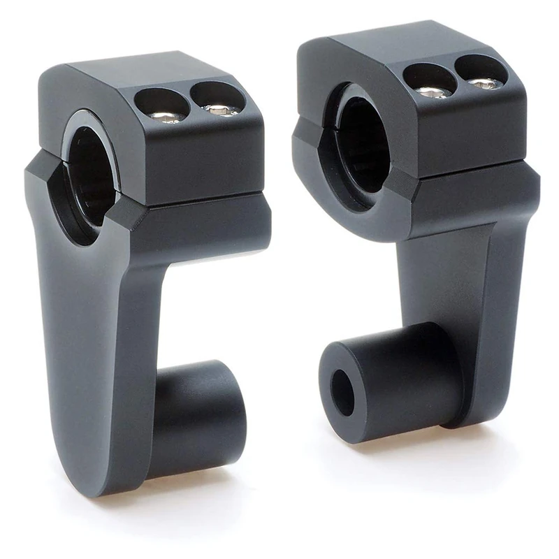 Handlebar Pivot Clamp Risers - APE Racing Universal Motorcycle 2" Handlebar Lift Clamps 7/8" or 1 1/8" Handlebar Mount to Stem Clamp