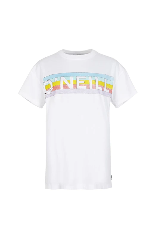 O'NEILL Connective Graphic Long T-Shirt, 11010 Snow White, Regular for Women, 11010 Snow White, L/XL