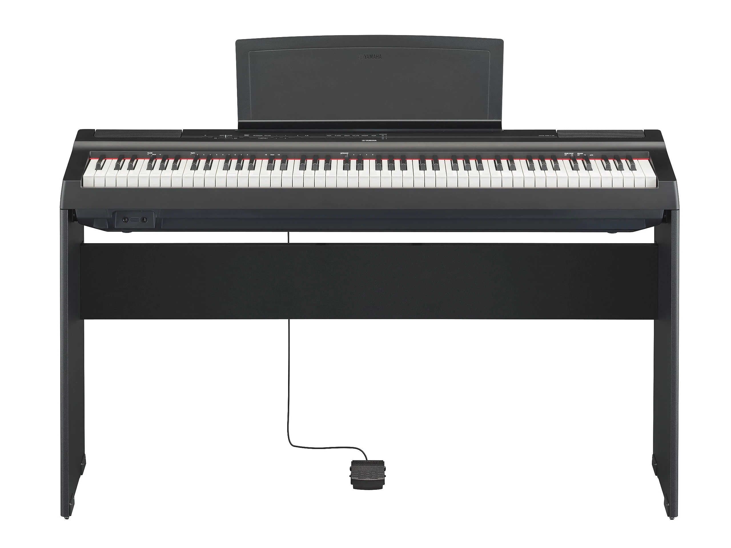 Yamaha P-125AB Portable Digital Piano - Slim, dynamic and powerful, for hobbyists and beginners, black