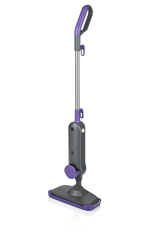 Swan Dirtmaster SC30130N Steam Mop, Rapid Heating, Multi-Surface, Chemical Free, Kills 99.9% of Bacteria & Germs, With Mop Pad & Carpet Glider, 1300W, Purple and Grey